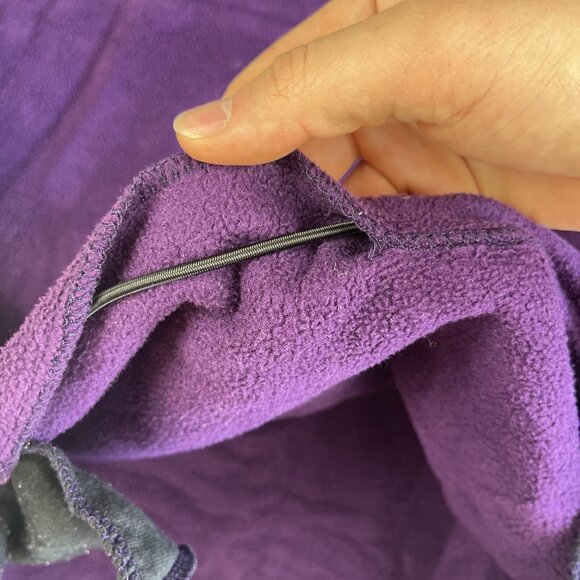 VTG Cabelas Sweater Mens Large Retro Purple Fleece Snap (Synchilla style) Read - Picture 15 of 16